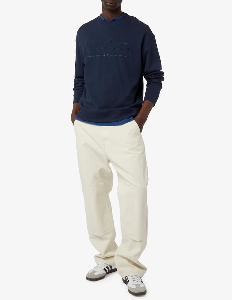 rinascente Armani Exchange French terry big logo sweatshirt