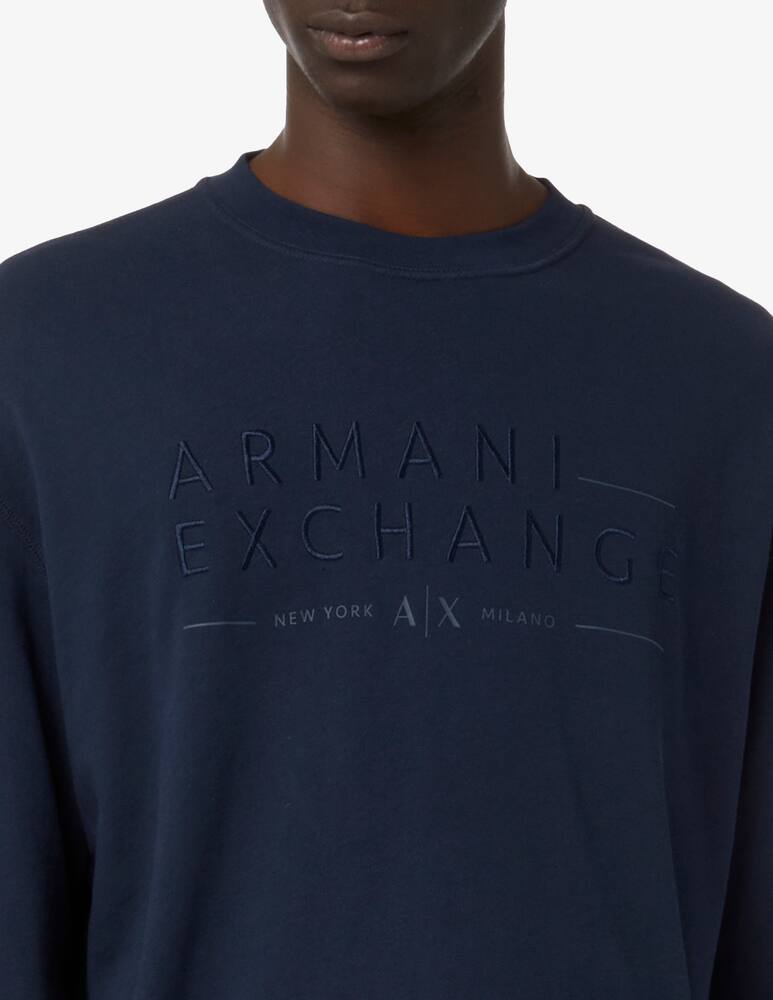 rinascente Armani Exchange French terry big logo sweatshirt