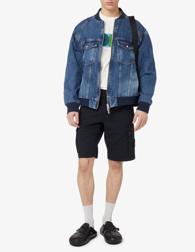 rinascente Armani Exchange Denim bomber jacket
