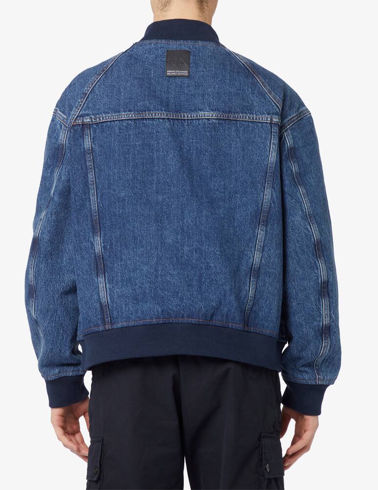 rinascente Armani Exchange Denim bomber jacket