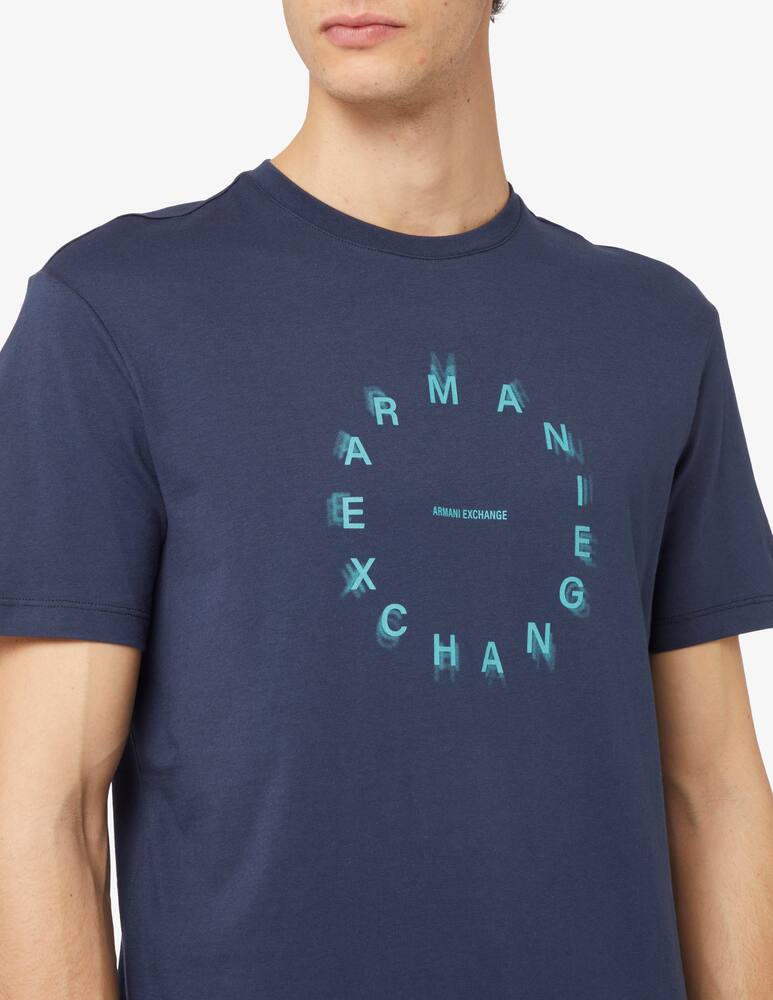 rinascente Armani Exchange Maglietta regular fit big logo centrale circolare