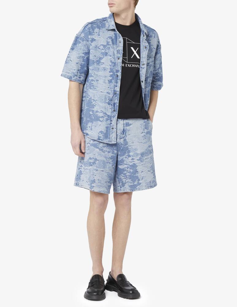 rinascente Emporio Armani Camo denim shirt