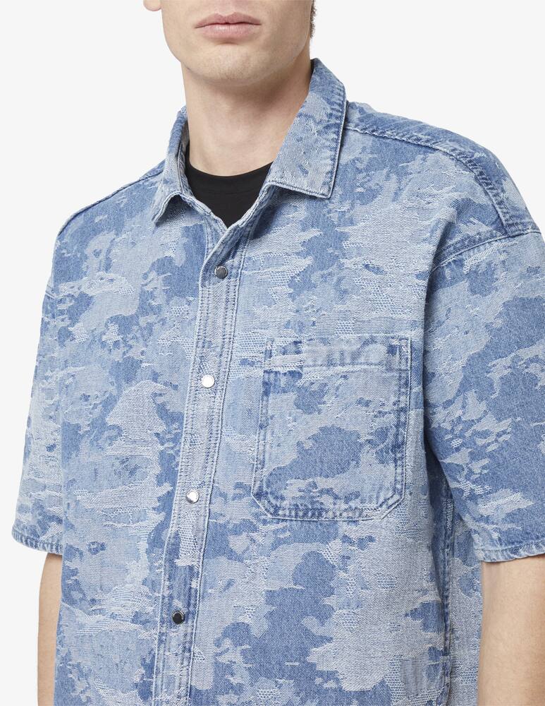 rinascente Emporio Armani Camo denim shirt