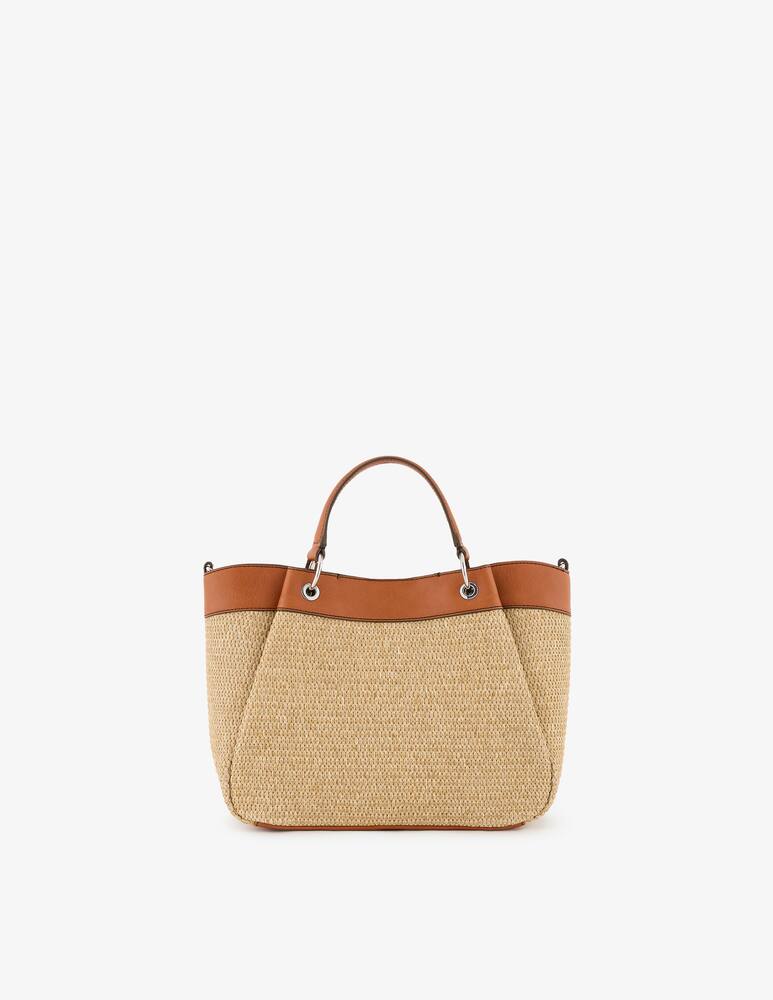 rinascente Armani Exchange Borsa shopper M in rafia