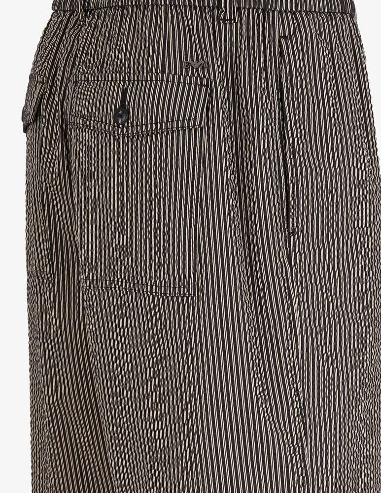Emporio Armani Bermuda coulisse seersucker - picture 3 Emporio Armani Bermuda coulisse seersucker - picture 3