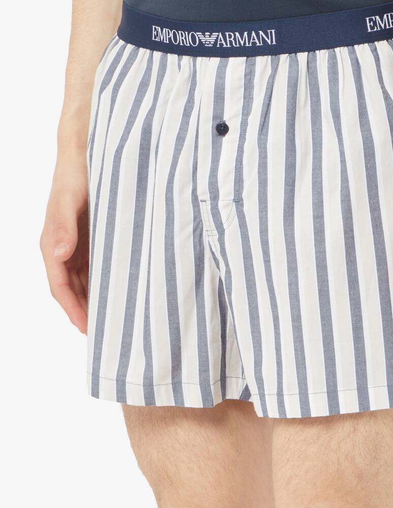 rinascente Emporio Armani Pigiama corto yarn dyed woven