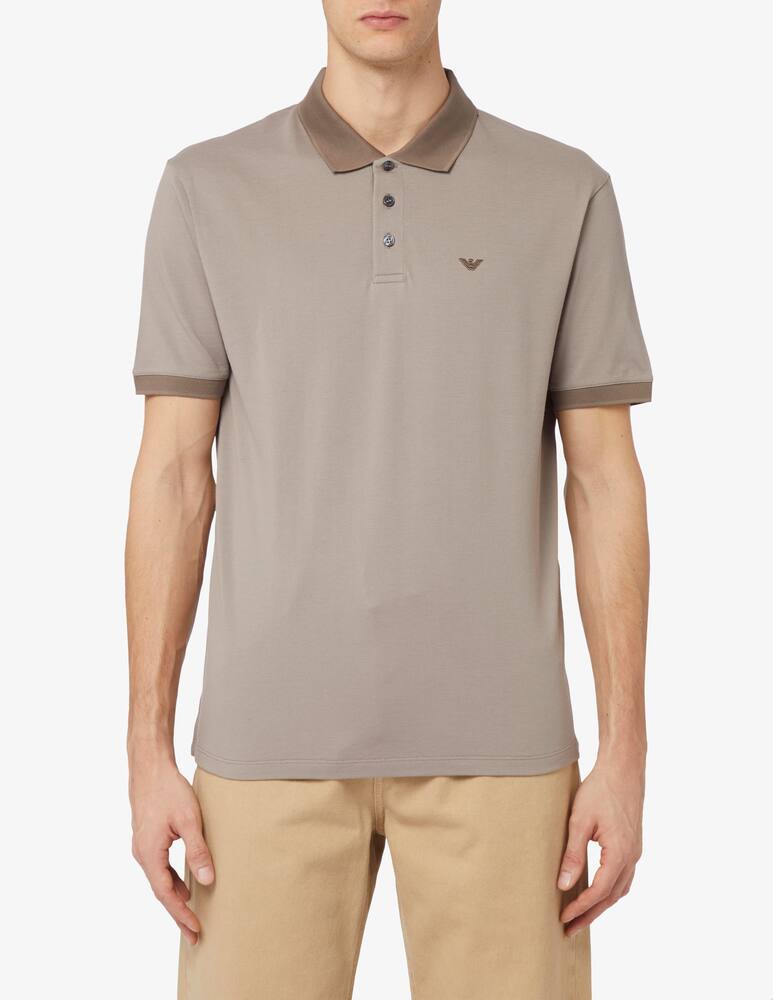 Emporio Armani Polo piquet collo contr - immagine 1 Emporio Armani Polo piquet collo contr - immagine 1