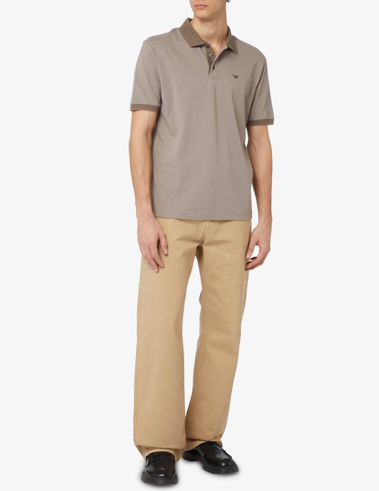 Emporio Armani Polo piquet collo contr - immagine 2 Emporio Armani Polo piquet collo contr - immagine 2