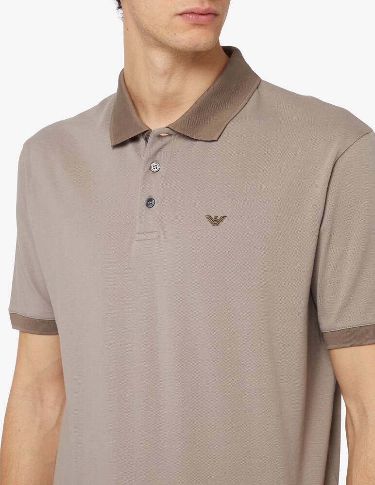 Emporio Armani Polo piquet collo contr - immagine 4 Emporio Armani Polo piquet collo contr - immagine 4