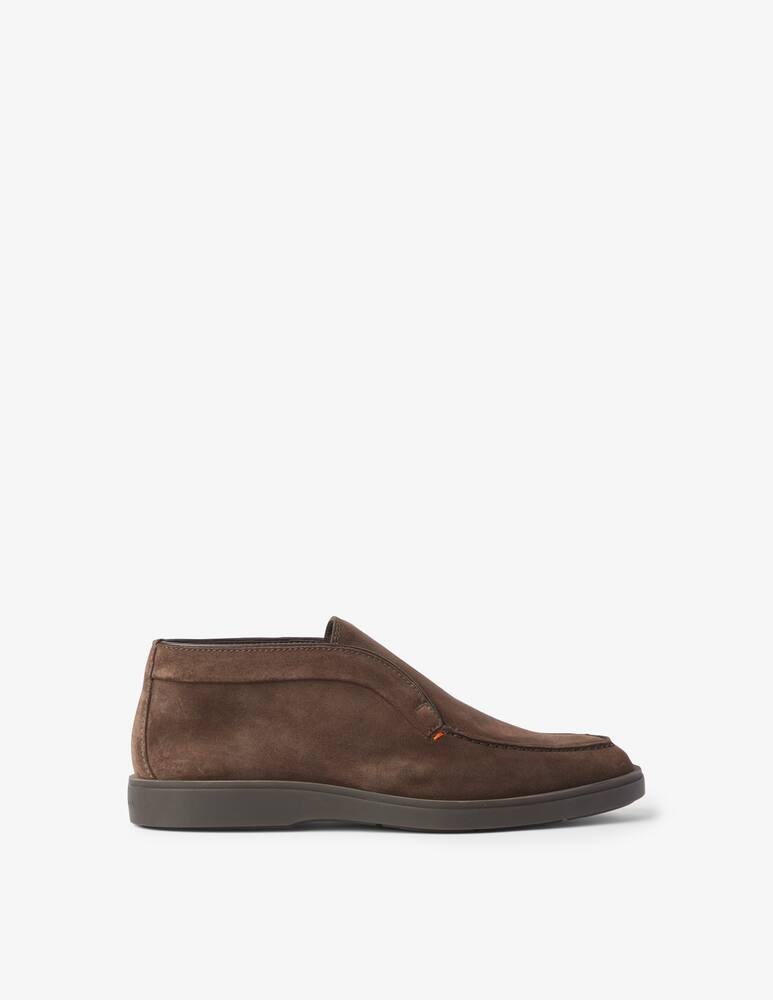 Santoni Slipon suede boots - Brown - picture 1