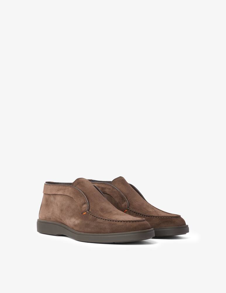 Santoni Slipon suede boots - Brown - picture 2
