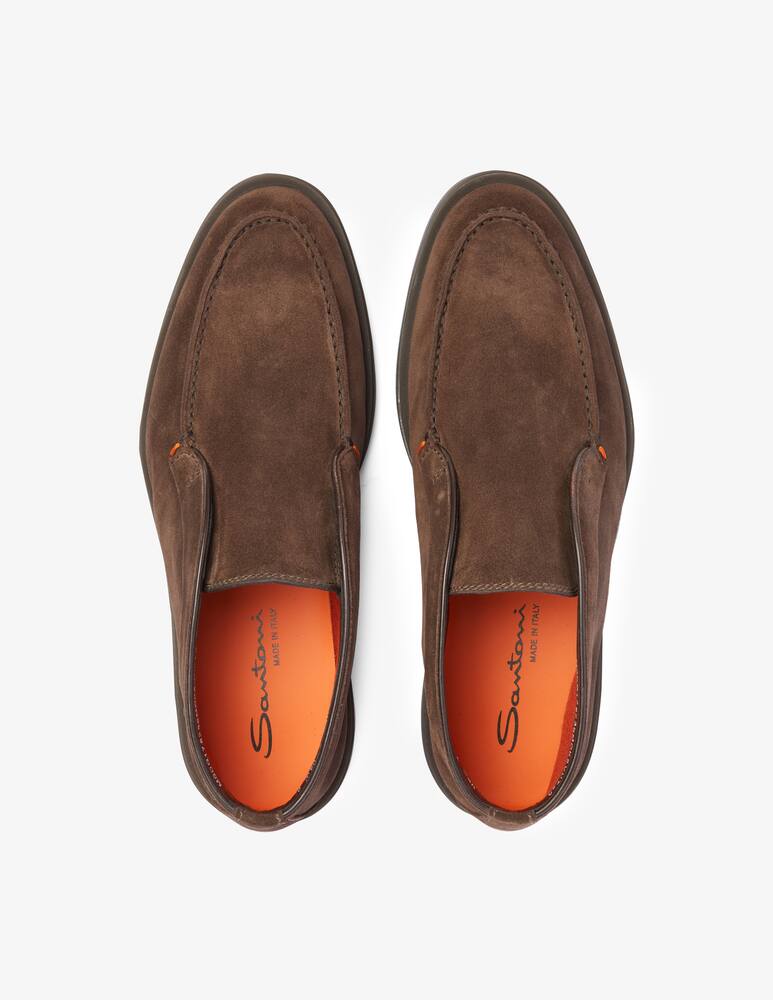 Santoni Slipon suede boots - Brown - picture 3