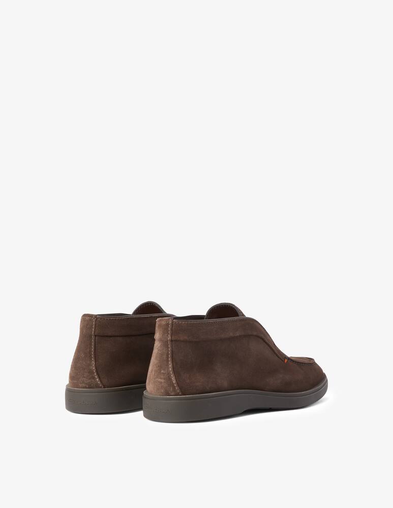 Santoni Slipon suede boots - Brown - picture 4