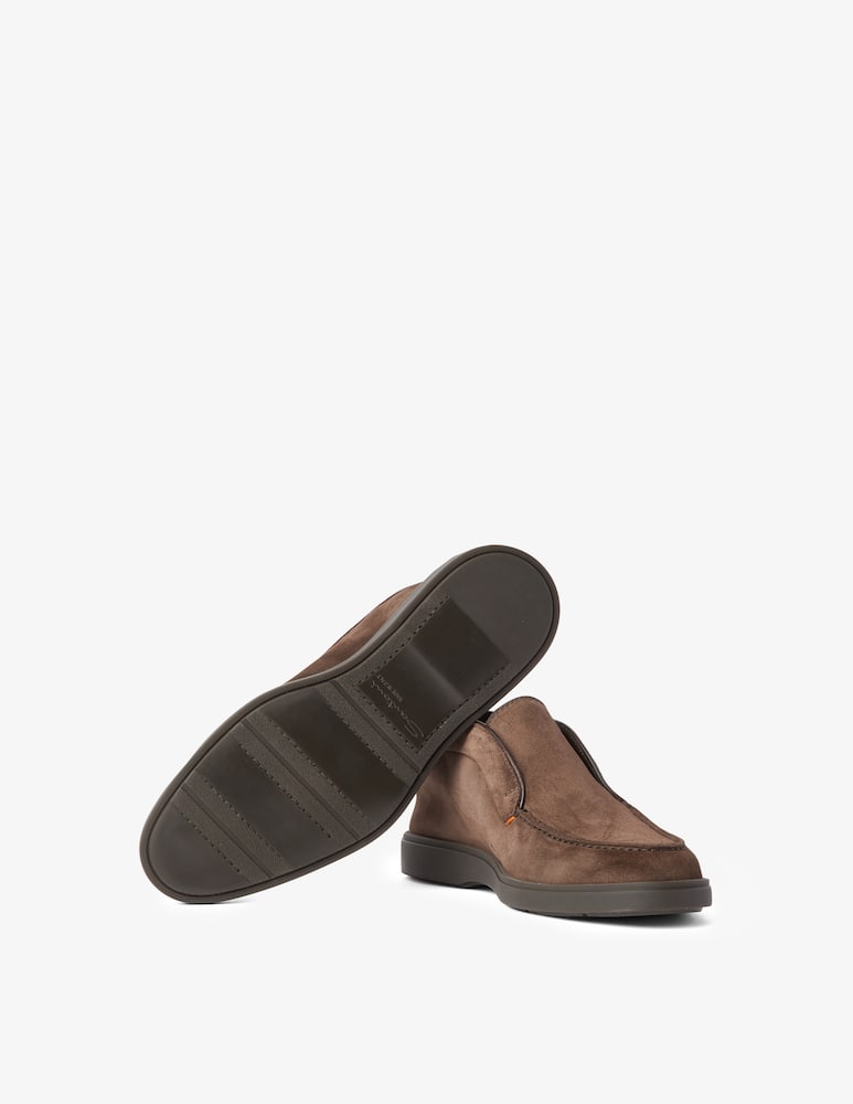 Santoni Slipon suede boots - Brown - picture 5