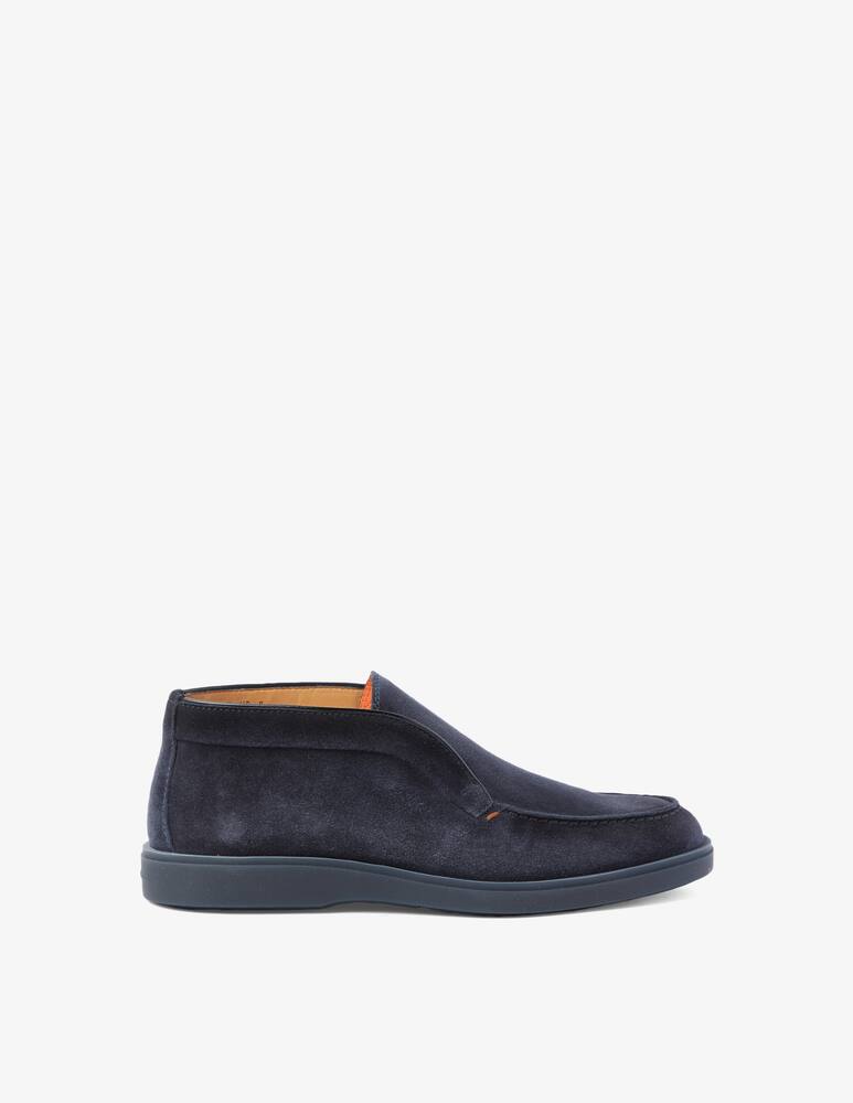 Santoni Slipon suede boots - Blue - picture 1 Santoni Slipon suede boots - Blue - picture 1