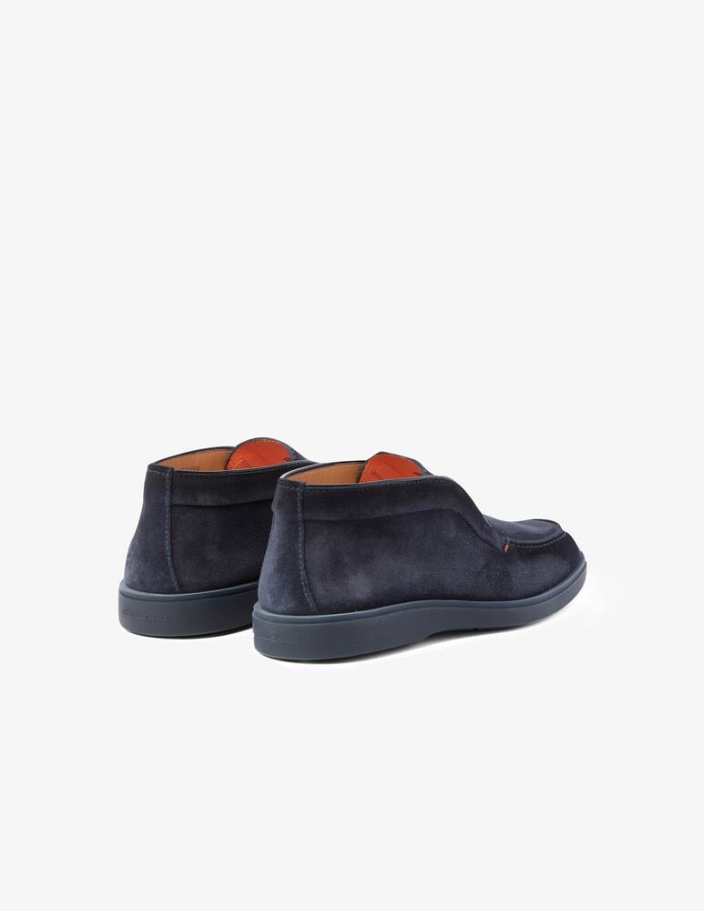 Santoni Slipon suede boots - Blue - picture 4 Santoni Slipon suede boots - Blue - picture 4