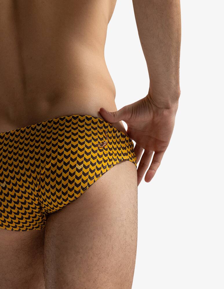 rinascente Mosso Swimbrief fish print slip