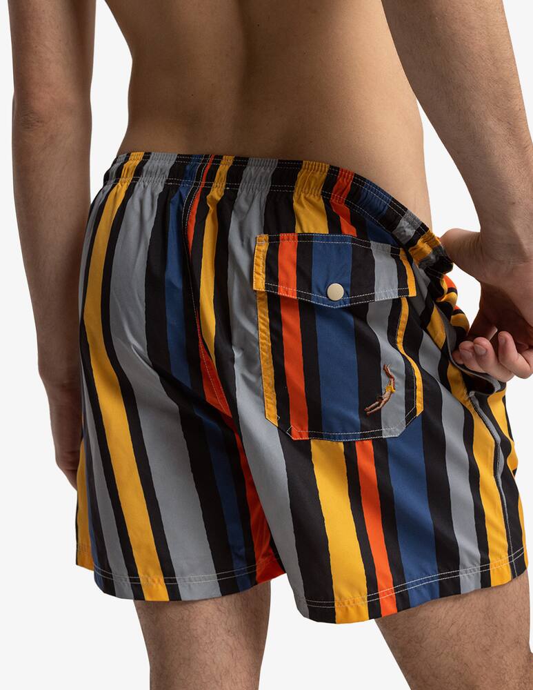rinascente Mosso Striped swim shorts