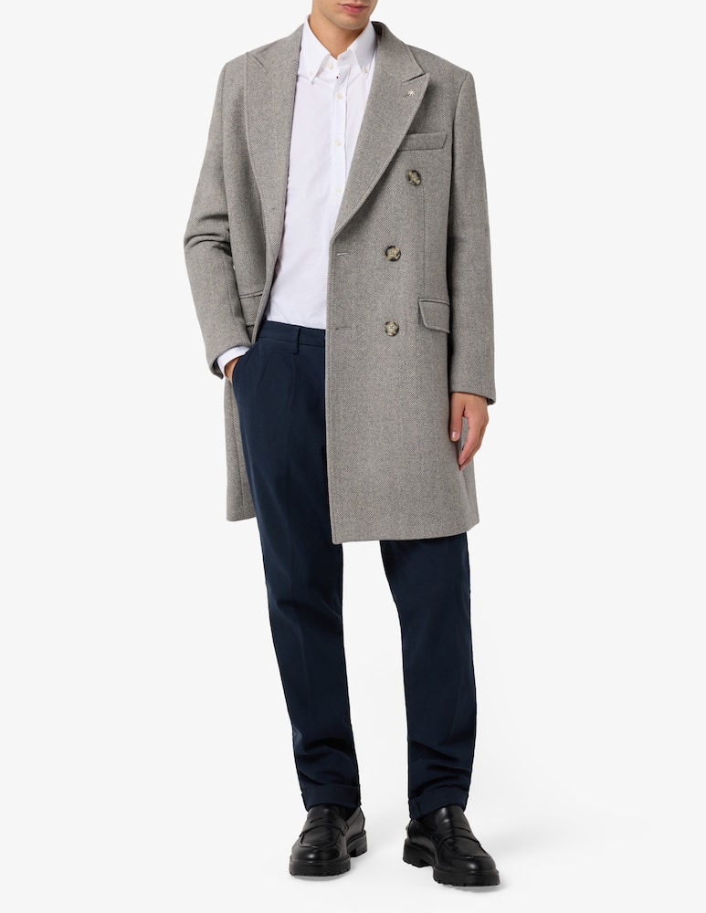 rinascente Manuel Ritz Herringbone double-breasted coat