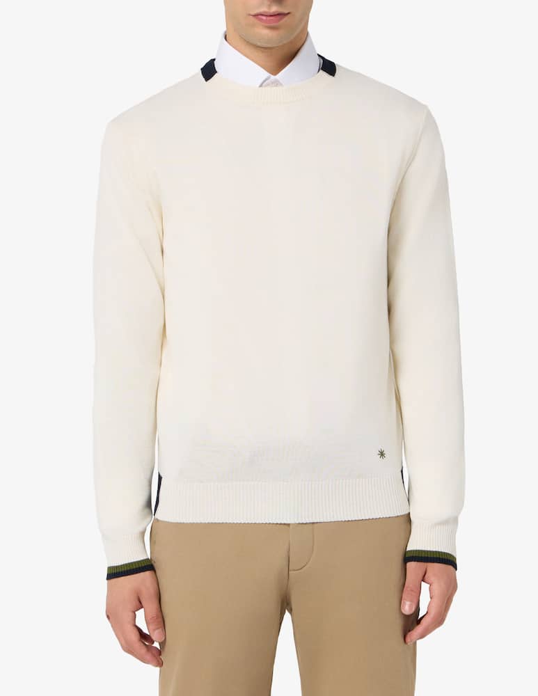 rinascente Manuel Ritz Contrast trim jumper