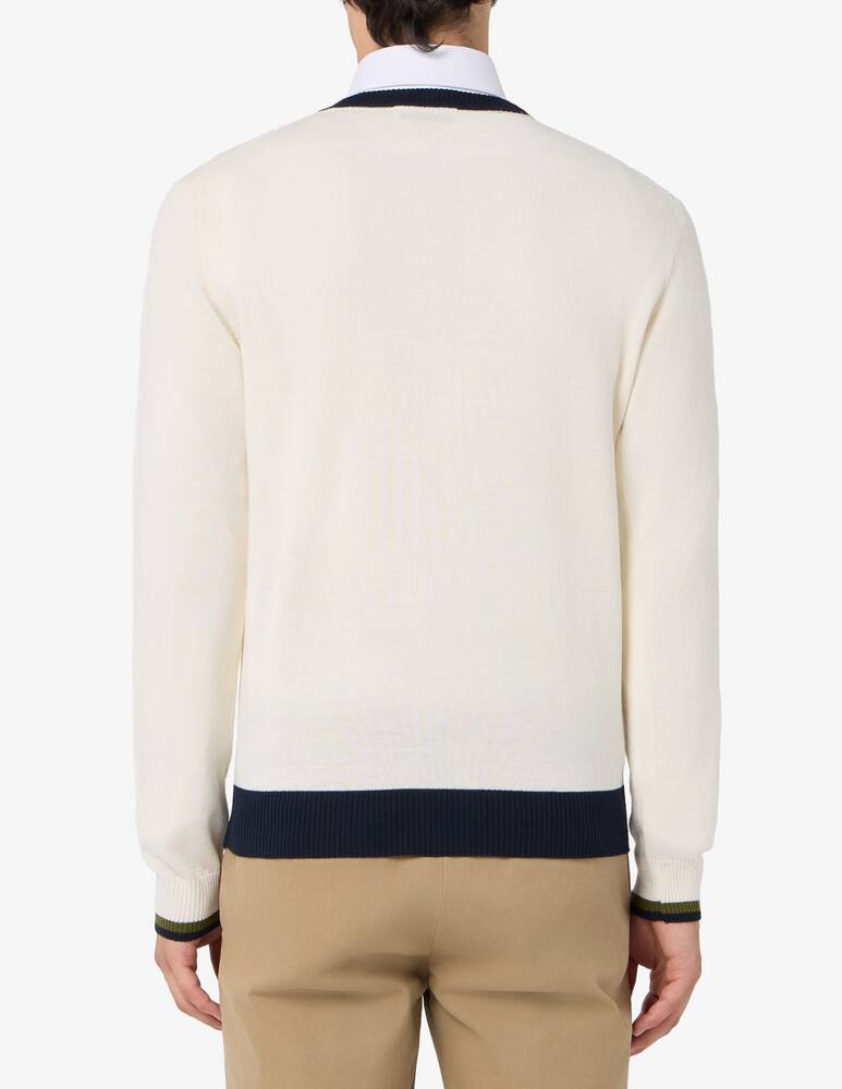 rinascente Manuel Ritz Contrast trim jumper