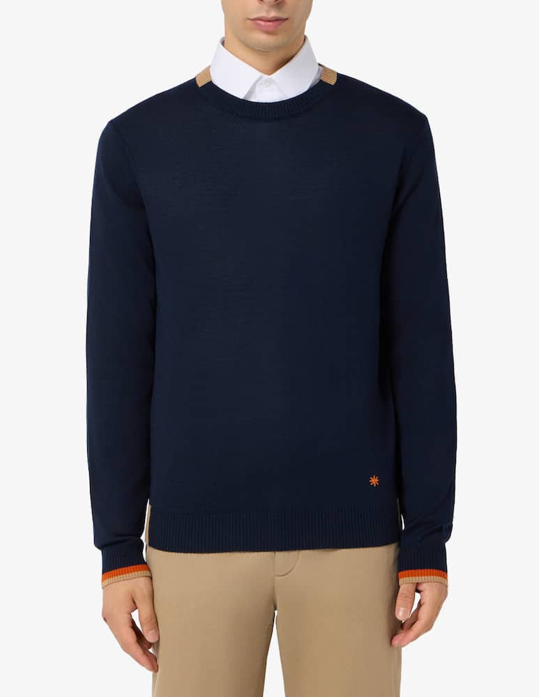 rinascente Manuel Ritz Contrast trim jumper