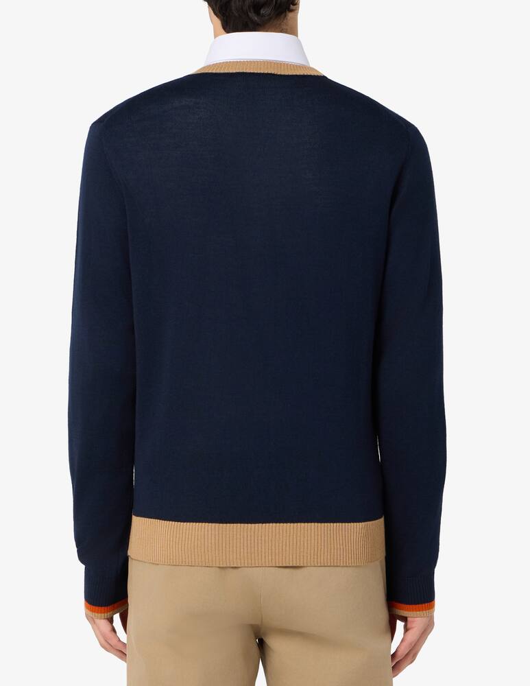 rinascente Manuel Ritz Contrast trim jumper