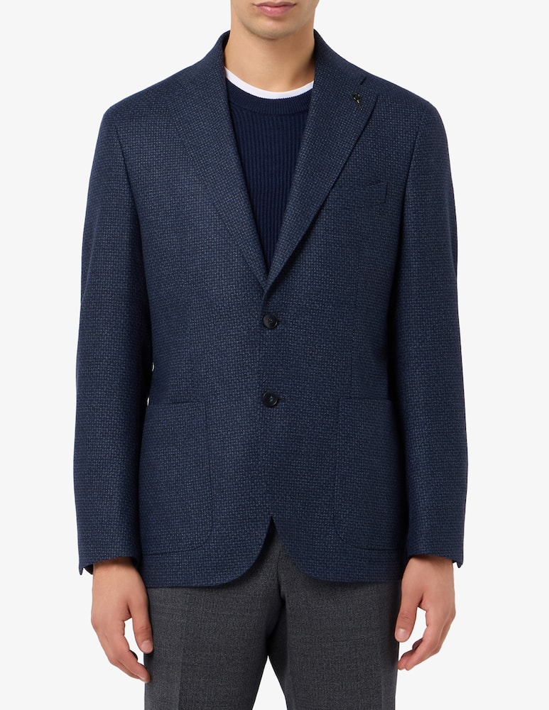 rinascente Paoloni Textured two-button jacket