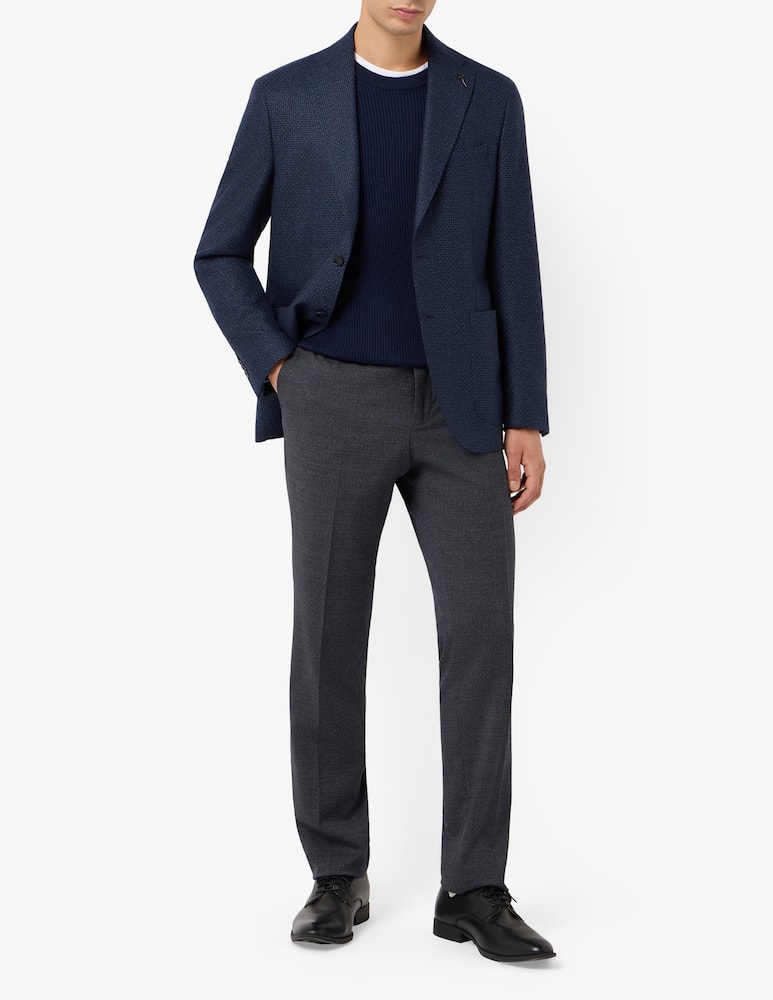 rinascente Paoloni Textured two-button jacket