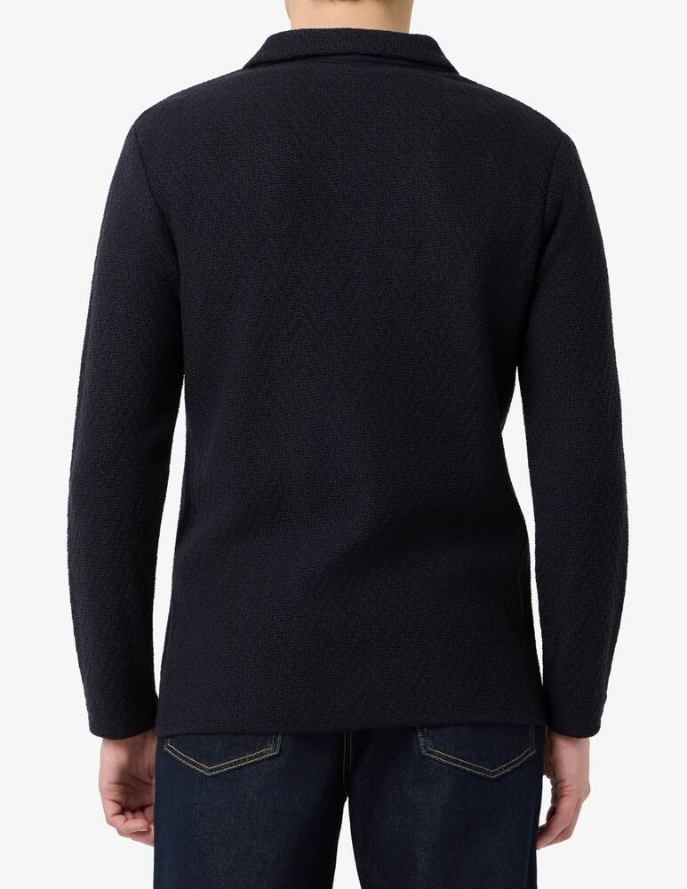 rinascente Manuel Ritz Giacca in maglia doppiopetto in cotone operato spigato