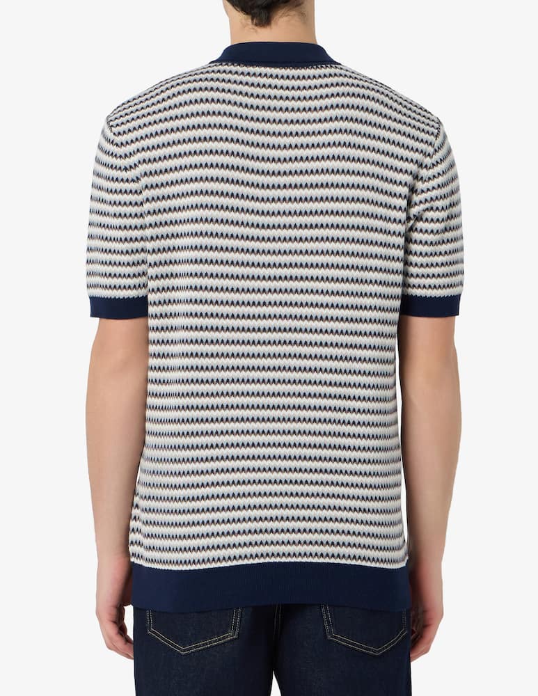 Manuel Ritz Polo jacquard zigzag - immagine 3 Manuel Ritz Polo jacquard zigzag - immagine 3