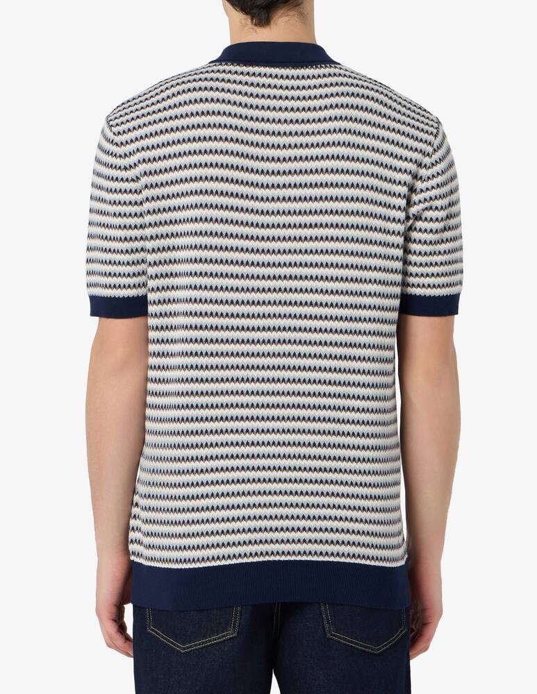 rinascente Manuel Ritz Polo jacquard zigzag