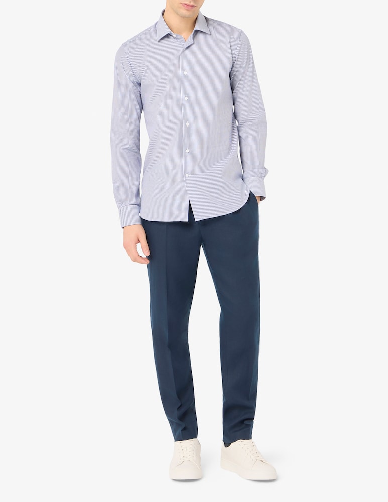 Manuel Ritz Pantalone con coulisse una pince in lino Mix&Match - immagine 2 Manuel Ritz Pantalone con coulisse una pince in lino Mix&Match - immagine 2
