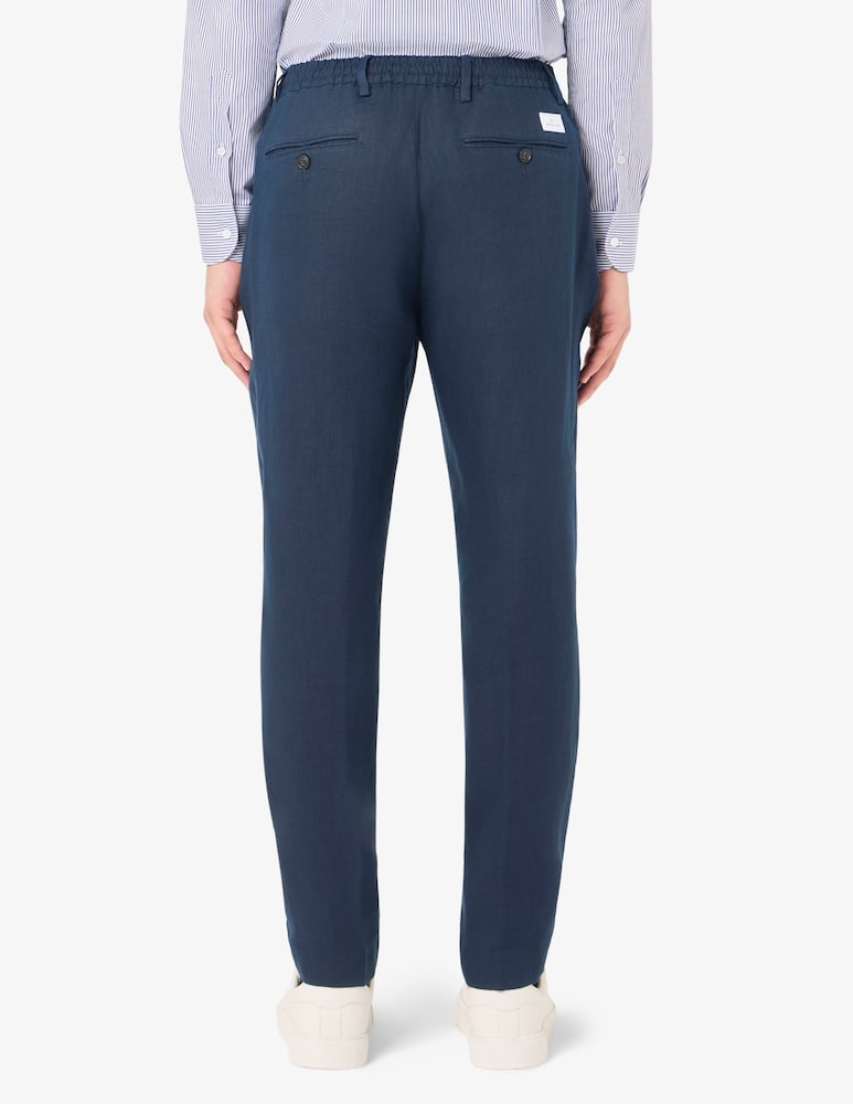 rinascente Manuel Ritz Pantalone con coulisse una pince in lino Mix&Match