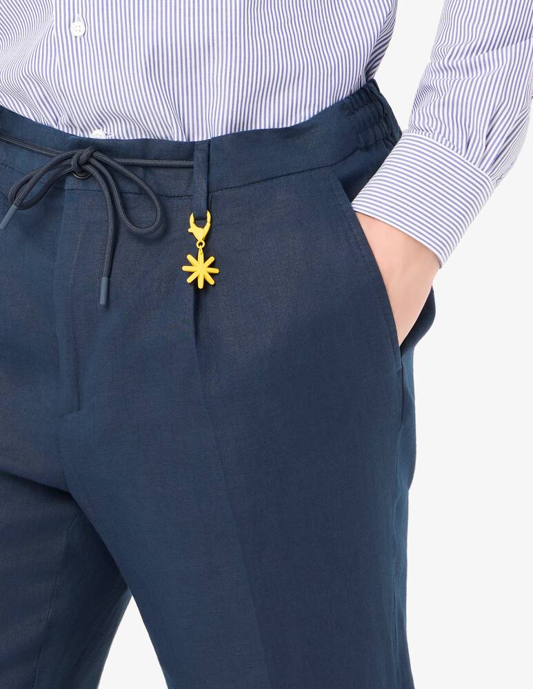 Manuel Ritz Pantalone con coulisse una pince in lino Mix&Match - immagine 4 Manuel Ritz Pantalone con coulisse una pince in lino Mix&Match - immagine 4