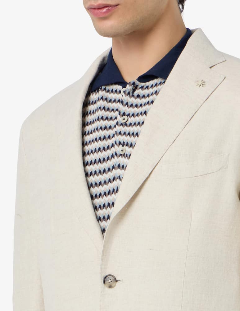 rinascente Manuel Ritz Linen single breasted jacket