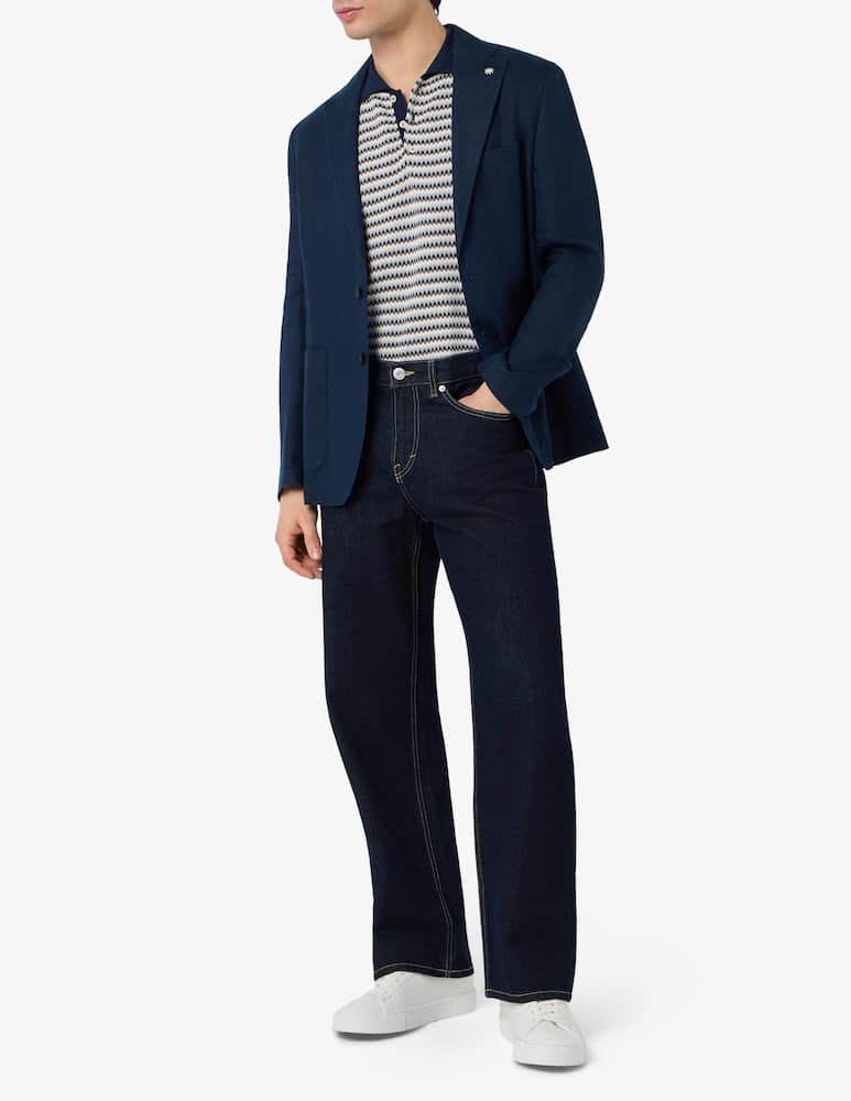 rinascente Manuel Ritz Linen single breasted jacket