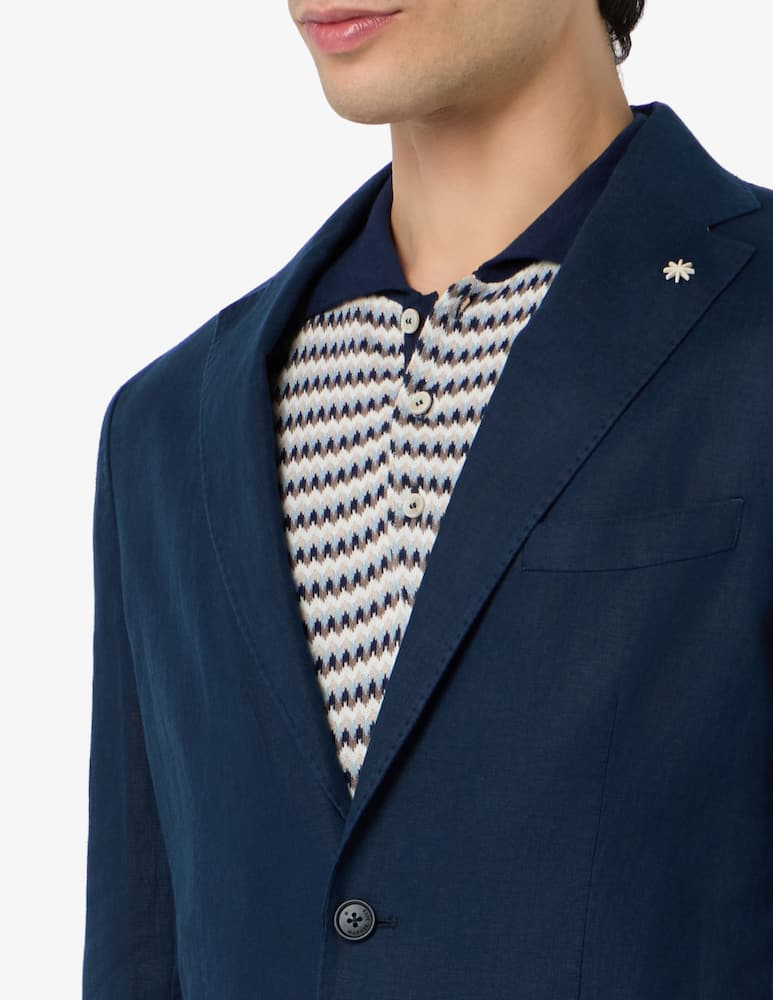 rinascente Manuel Ritz Linen single breasted jacket