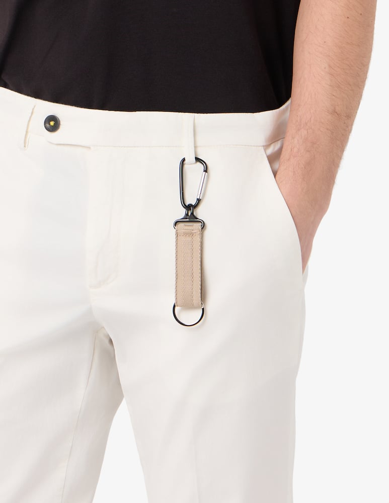 rinascente Manuel Ritz Pantaloni una pince in gabardina tinto capo slim fit