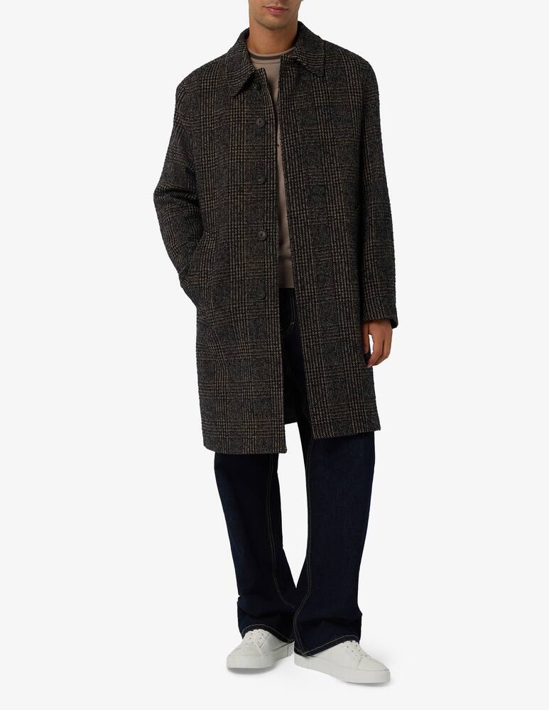 rinascente Manuel Ritz Check wool blend coat