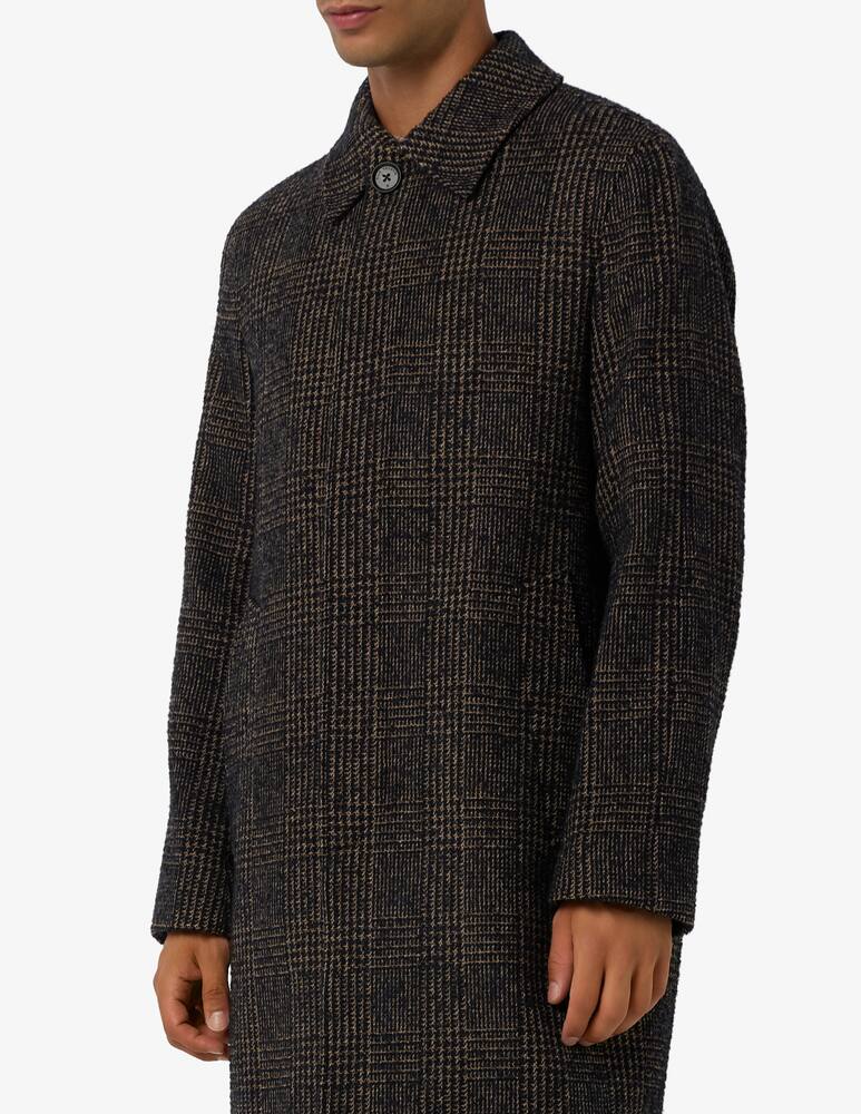 rinascente Manuel Ritz Check wool blend coat