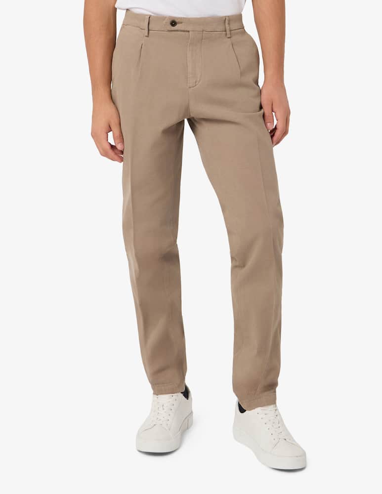 Paoloni Pantaloni chino una pince diagonale tinto capo - immagine 1 Paoloni Pantaloni chino una pince diagonale tinto capo - immagine 1