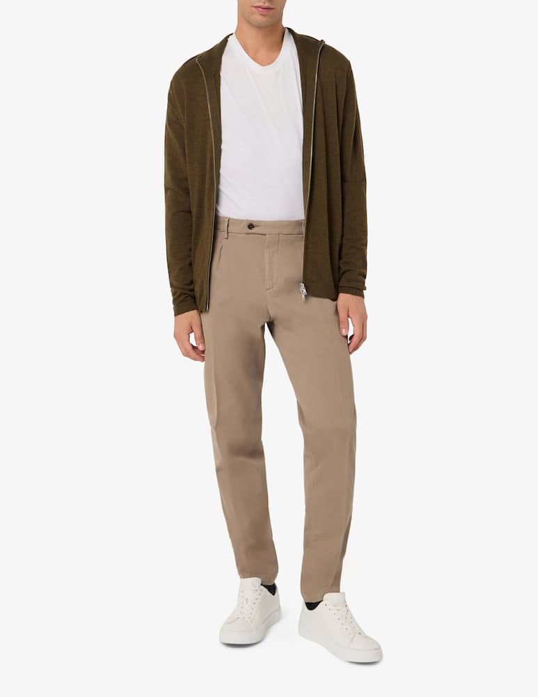 Paoloni Pantaloni chino una pince diagonale tinto capo - immagine 2 Paoloni Pantaloni chino una pince diagonale tinto capo - immagine 2