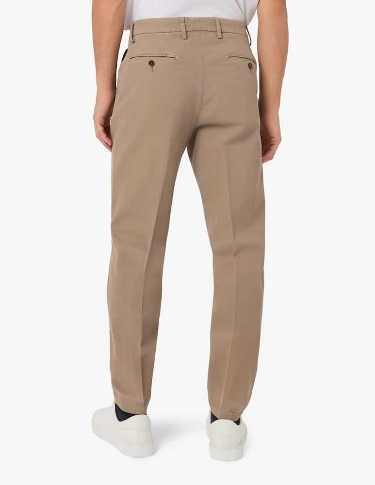 Paoloni Pantaloni chino una pince diagonale tinto capo - immagine 3 Paoloni Pantaloni chino una pince diagonale tinto capo - immagine 3