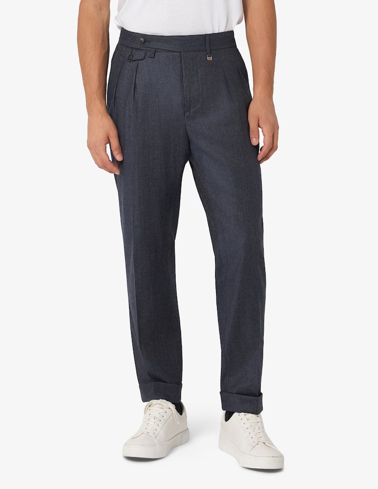 Manuel Ritz Pantaloni 2 pinces Tokyo effetto jeans - immagine 1