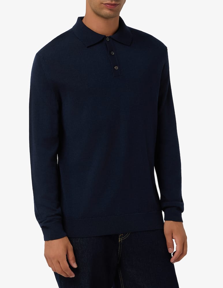 Paoloni Polo manica lunga in lana merino - immagine 1 Paoloni Polo manica lunga in lana merino - immagine 1