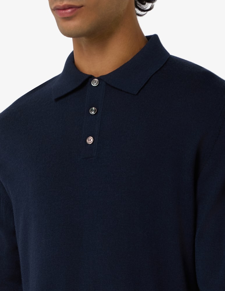 Paoloni Polo manica lunga in lana merino - immagine 4 Paoloni Polo manica lunga in lana merino - immagine 4