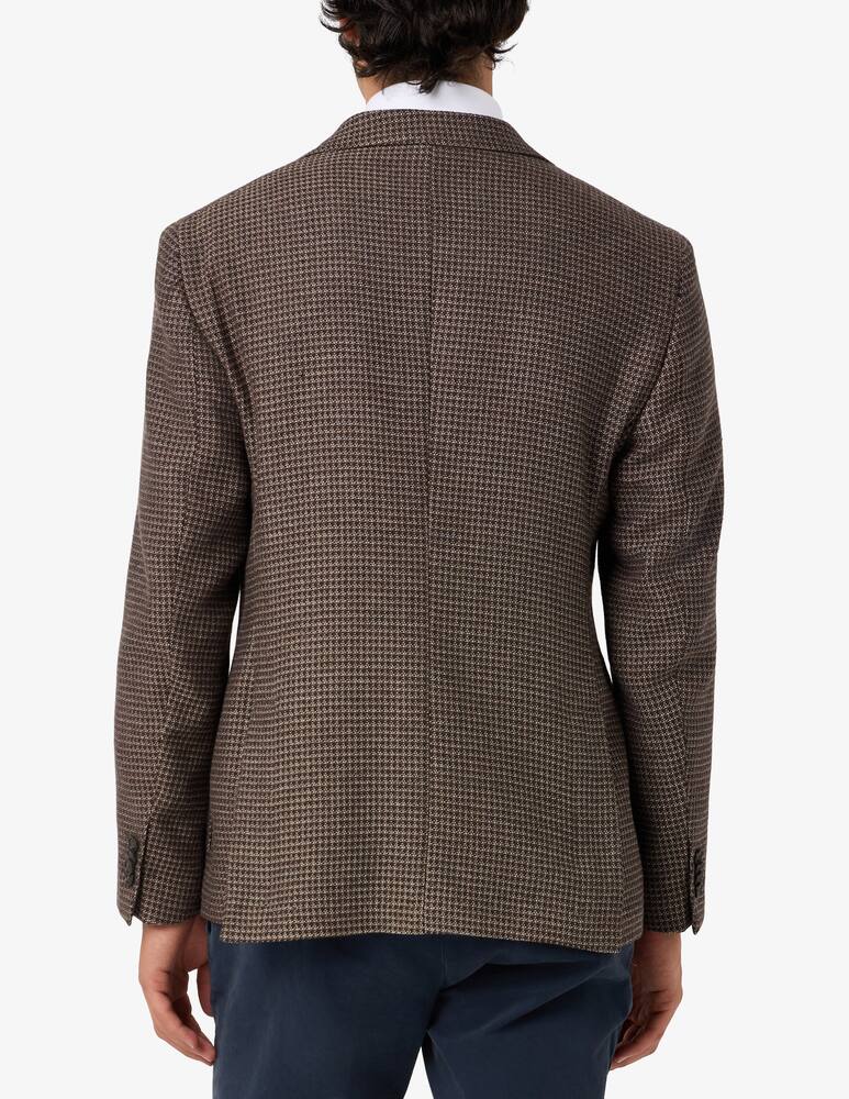 rinascente Manuel Ritz Giacca monopetto semi sfoderata in cotone pied-de-poule Drop8