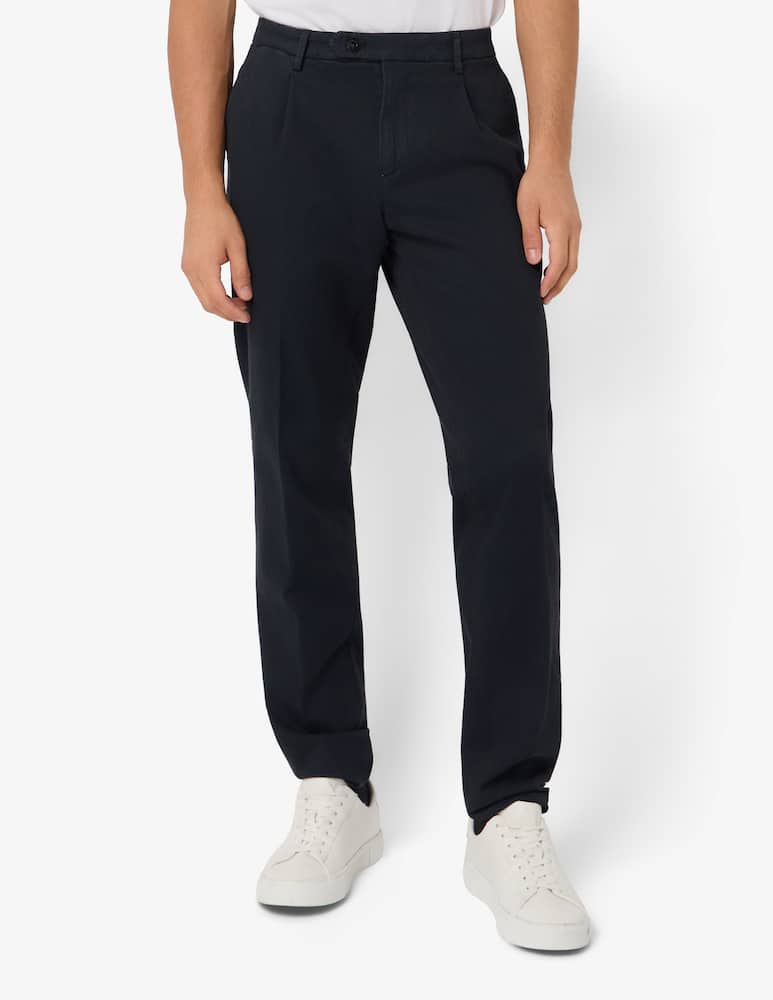 Paoloni Pantaloni chino una pince diagonale tinto capo - immagine 1 Paoloni Pantaloni chino una pince diagonale tinto capo - immagine 1