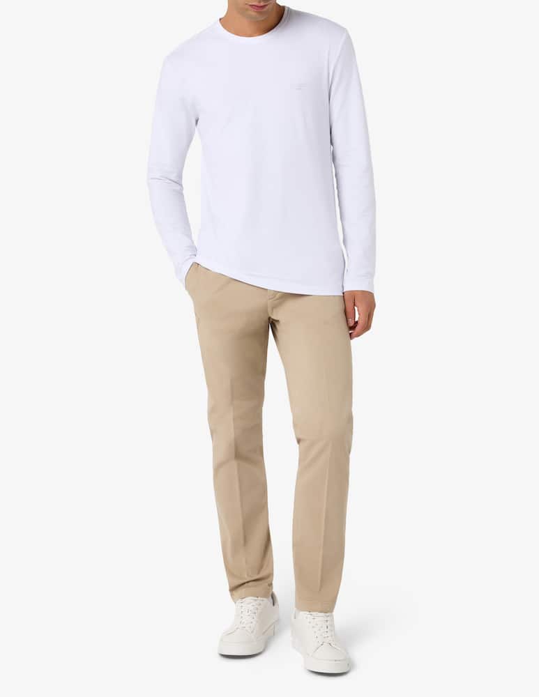Paoloni Pantaloni chino in gabardina di cotone tinto capo - immagine 2 Paoloni Pantaloni chino in gabardina di cotone tinto capo - immagine 2